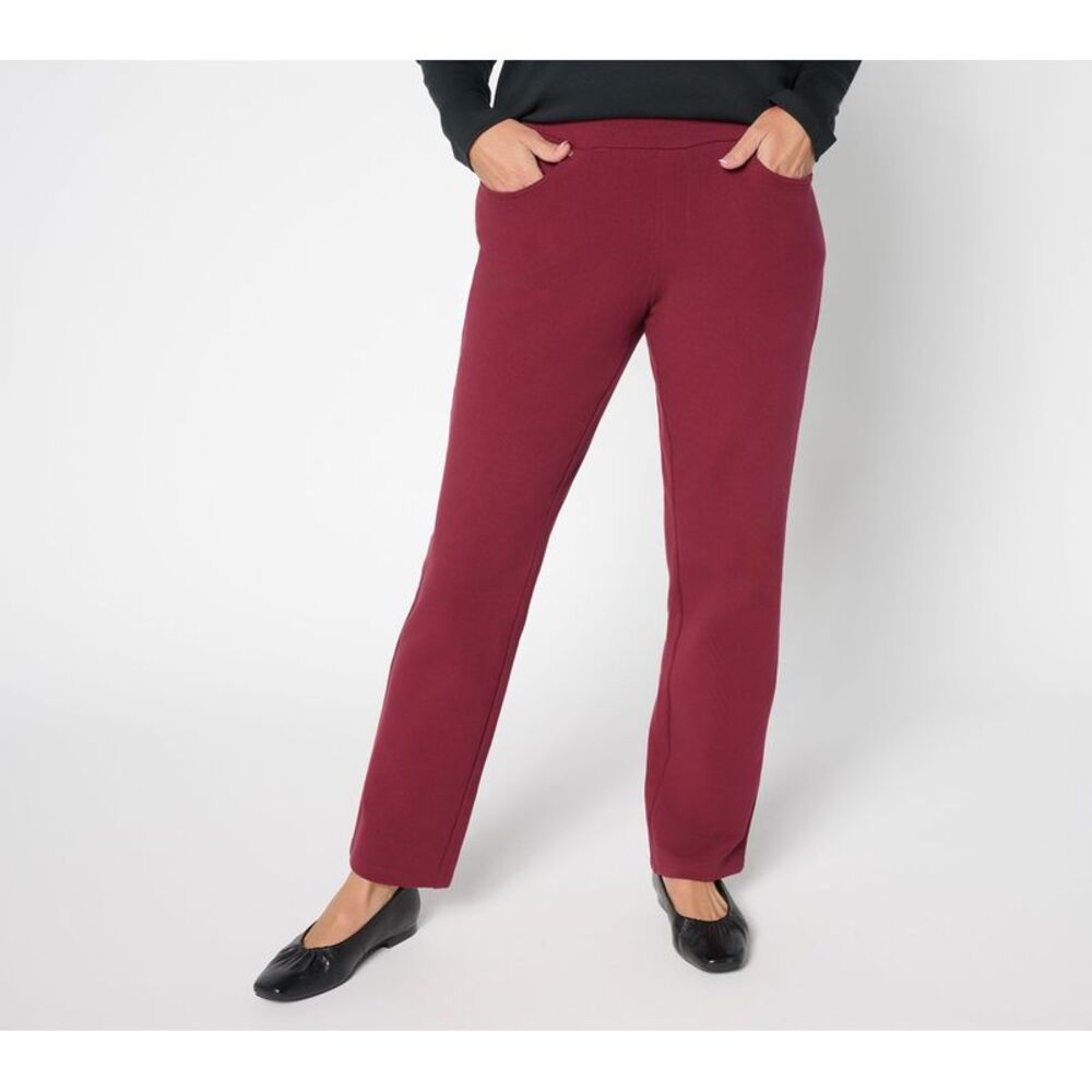 Splendid Women's Pants Sz S Short French Terry Straigh Leg Red A708242